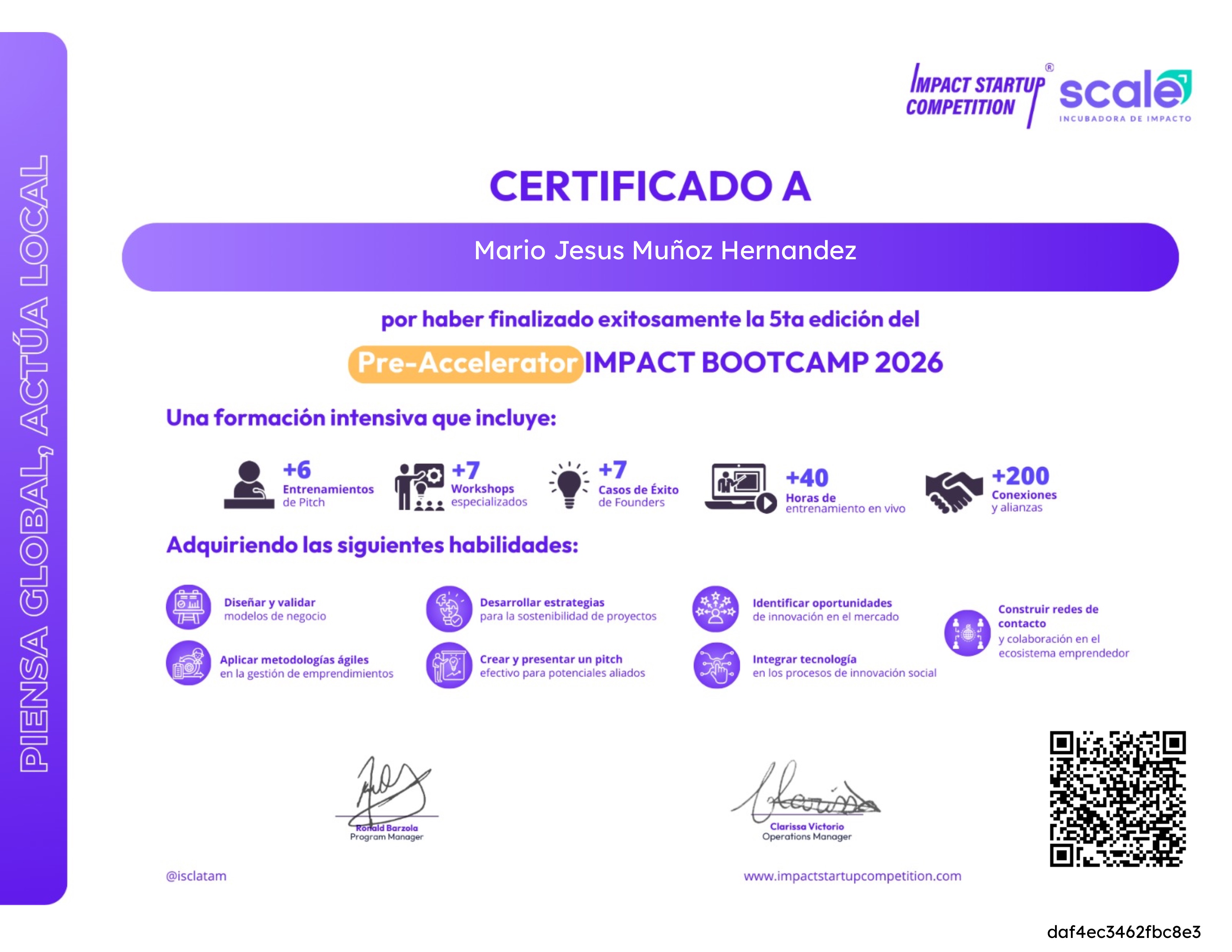 Pre - Accelerator Impact Bootcamp ISC 25/26